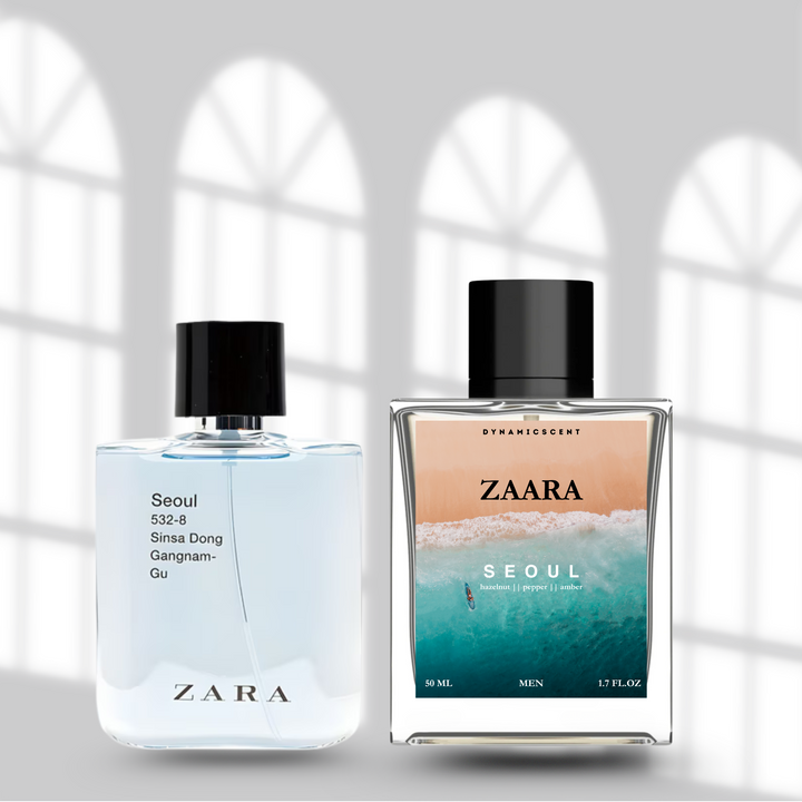ZAARA Seoul Perfume - 50ml | Men’s Fragrance | Hazelnut, Pepper & Amber