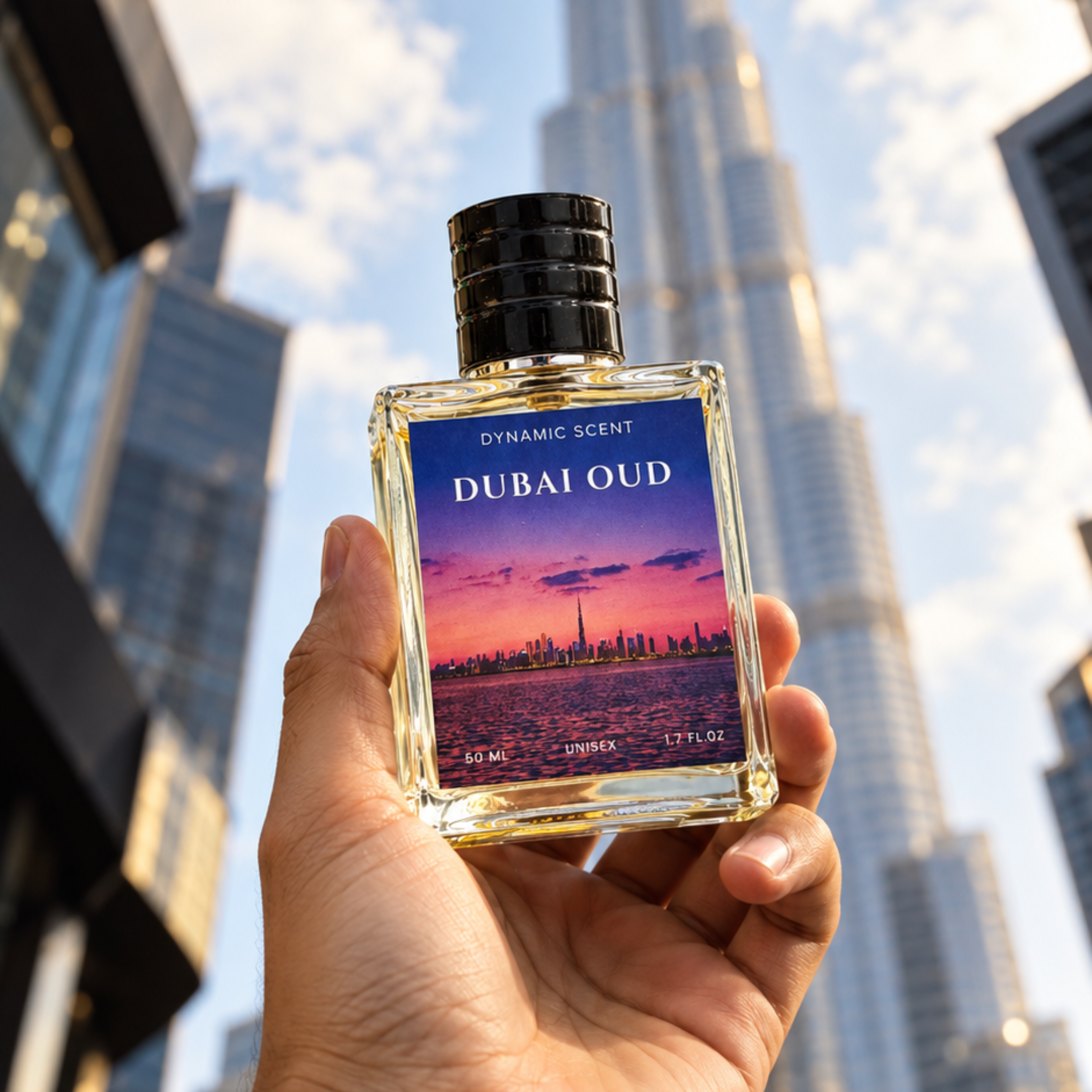 dubai oud, dynamic scent, oud perfume, unisex perfume, 50ml perfume, amber perfume, vanilla perfume, musk perfume, floral perfume, sweet perfume, premium perfume, perfume for men, perfume for women