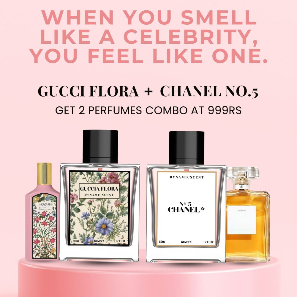 Chanell No. 5 + Guccia Flora Perfume Combo for Women